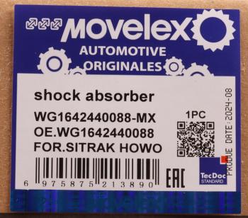 2 299 р. Амортизатор SITRAK HOWO кабины задний MOVELEX MOVELEX wg1642440088-mx  с доставкой в г. Керчь. Увеличить фотографию 8