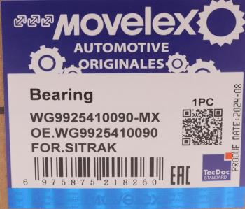 1 139 р. Подшипник SITRAK HOWO шкворня MOVELEX MOVELEX wg9925410090-mx  с доставкой в г. Керчь. Увеличить фотографию 6