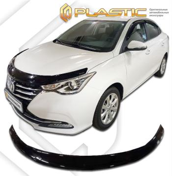 2 199 р. Дефлектор капота Classic черный CA Plastic на Changan Alsvin III поколение, седан, рынок РФ 2018 - н.в.  с доставкой в г. Керчь. Увеличить фотографию 1