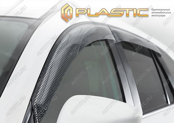 2 199 р. Ветровики дверей Серия Art графит CA Plastic на VGV U75 Plus I поколение, джип/suv 5 дв. 2024 - н.в.  с доставкой в г. Керчь