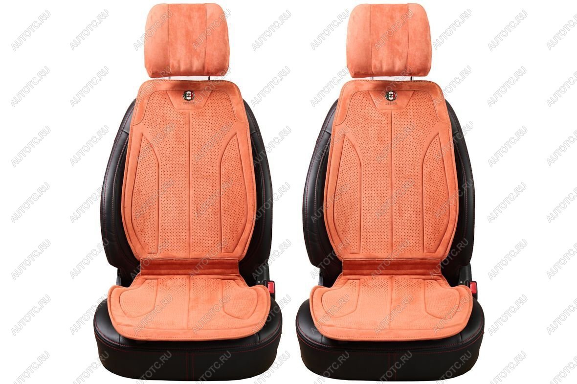 4 999 р. Накидки для сидений автомобиля из велюра Exsclusiv Plus Оранжевый Seintex 317710  с доставкой в г. Керчь