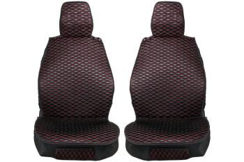 3 899 р. Каркасные накидки для сидений автомобиля из ткани Black Red Черно-красный Seintex 317797  с доставкой в г. Керчь. Увеличить фотографию 1