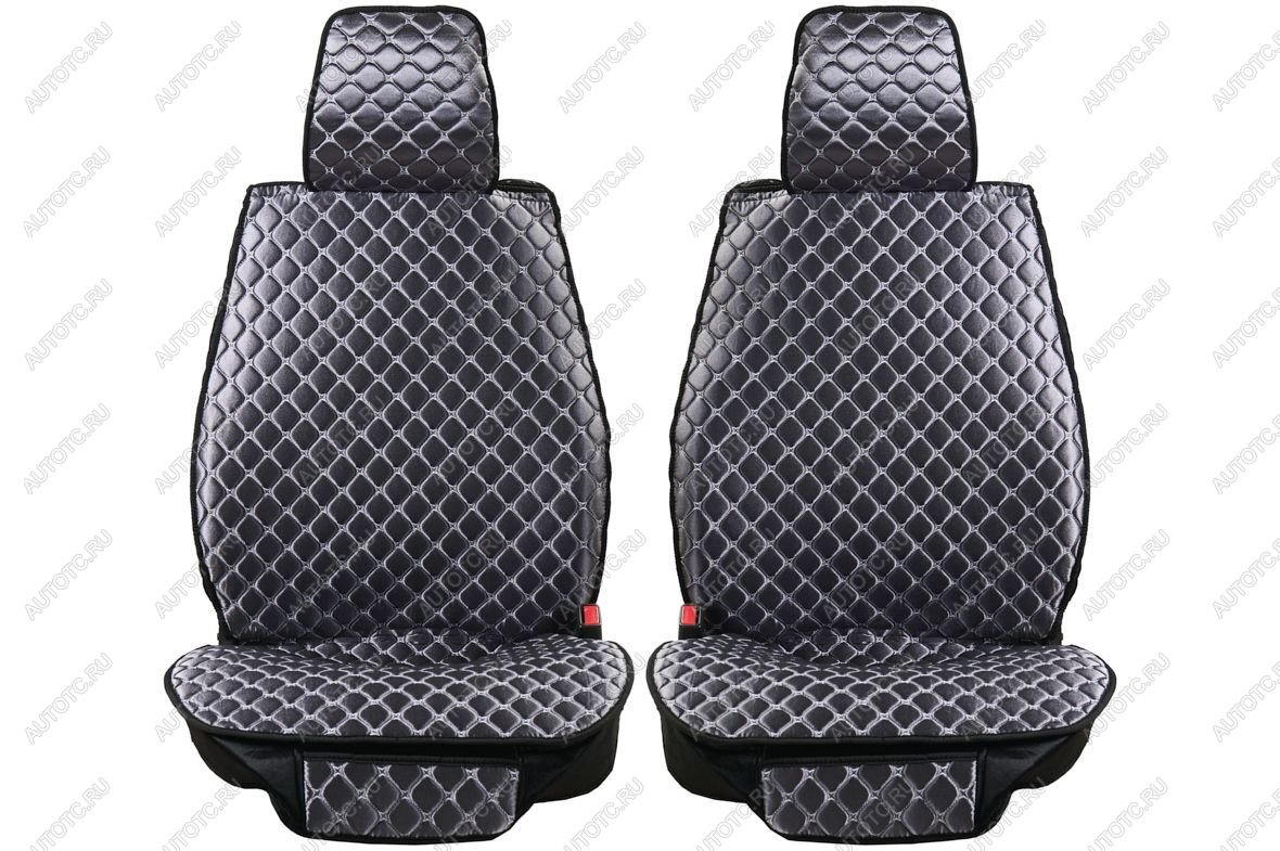 3 899 р. Каркасные накидки для сидений автомобиля из велюра Silver Серый Seintex 317676  с доставкой в г. Керчь