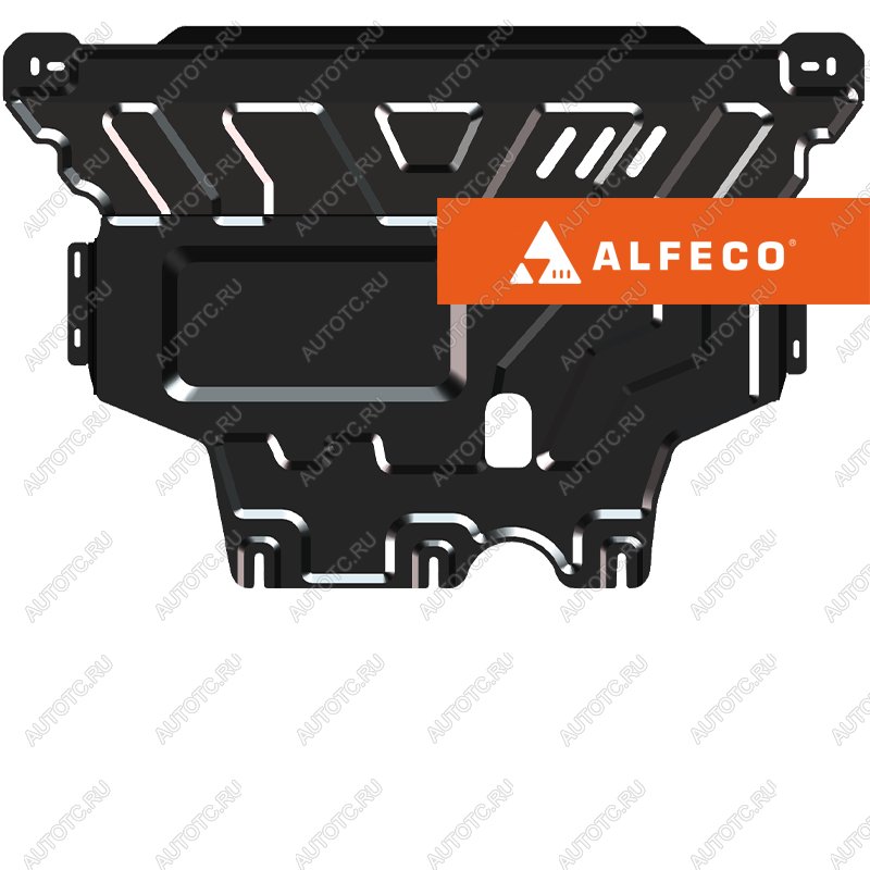 11 399 р. Защита картера и КПП (V-all) ALFECO  Volkswagen Jetta  A7 (2018-2022) седан дорестайлинг (алюминий 3 мм)  с доставкой в г. Керчь