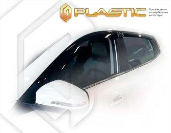 2 099 р. Ветровики дверей Classic полупрозрачный CA Plastic на Chery Tiggo 4 I поколение рестайлинг, джип/suv 5 дв. 2024 - н.в.  с доставкой в г. Керчь. Увеличить фотографию 1