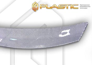 2 479 р. Дефлектор капота CA-Plastic  Geely Okavango (2021-2025) (Шелкография белая)  с доставкой в г. Керчь. Увеличить фотографию 2