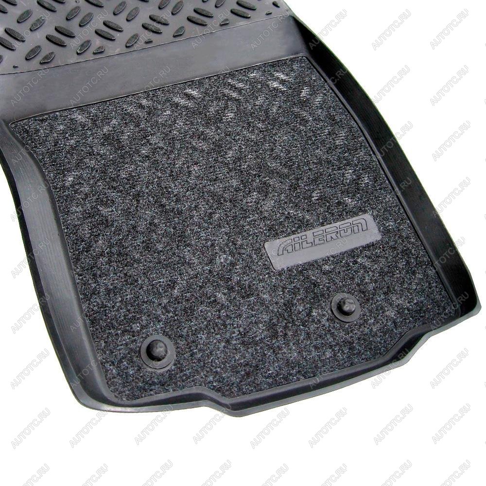 3 699 р. Коврики в салон (3D SOFT комбинированные) Aileron  Audi A4  B9 (2016-2020) дорестайлинг,седан  с доставкой в г. Керчь