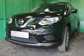 2 999 р. Защита радиатора (низ) Стрелка11 Стандарт  Nissan X-trail  3 T32 (2013-2018) дорестайлинг (черная)  с доставкой в г. Керчь. Увеличить фотографию 2