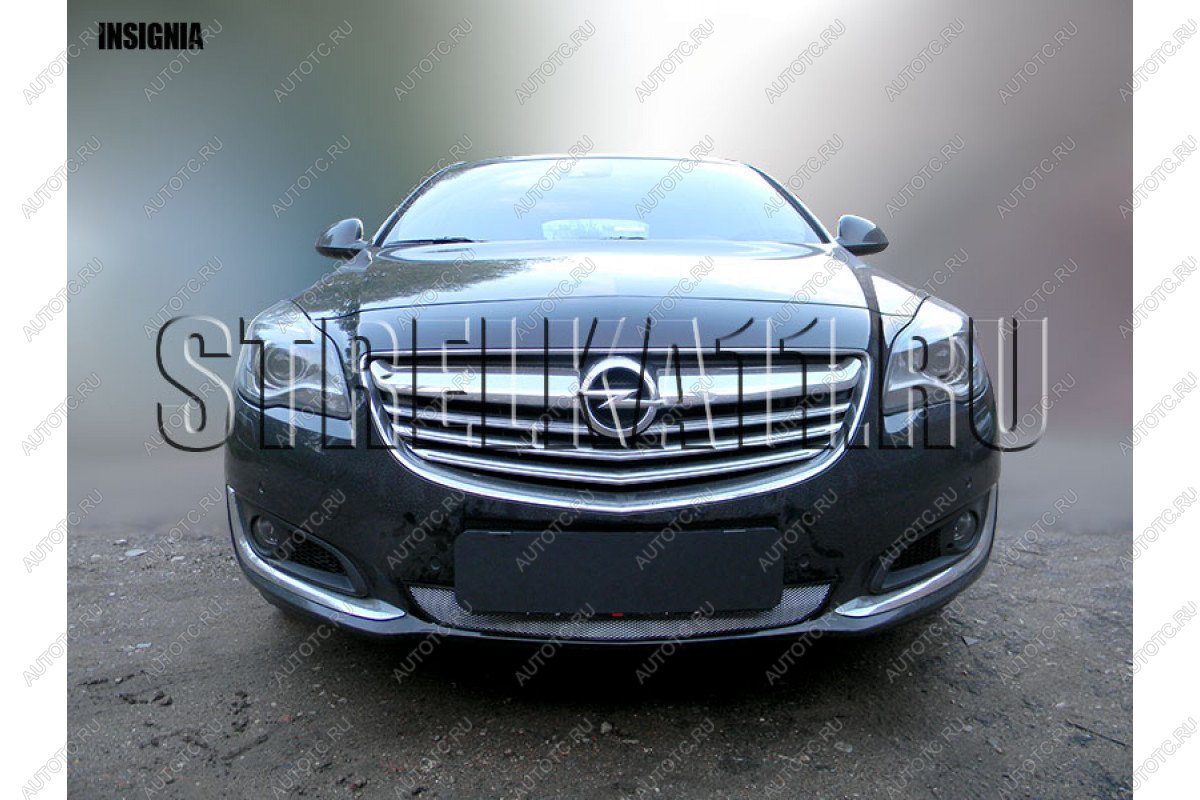 3 179 р. Защита радиатора Стрелка11 Стандарт  Opel Insignia  A (2013-2017) рестайлинг седан, рестайлинг, хэтчбэк, универсал рестайлинг (хром)  с доставкой в г. Керчь