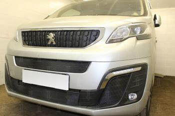 5 699 р. Защита радиатора (середина, низ) Стрелка11 Стандарт Peugeot Traveller K0 L2 дорестайлинг (2016-2024) (черная)  с доставкой в г. Керчь. Увеличить фотографию 3