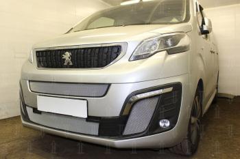 5 899 р. Защита радиатора (середина, низ) Стрелка11 Стандарт  Peugeot Traveller  K0 L2 (2016-2024) дорестайлинг (хром)  с доставкой в г. Керчь. Увеличить фотографию 3