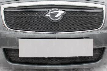 2 899 р. Защита радиатора (низ) Стрелка11 Стандарт Chevrolet Cobalt седан дорестайлинг (2011-2016) (черная)  с доставкой в г. Керчь. Увеличить фотографию 2