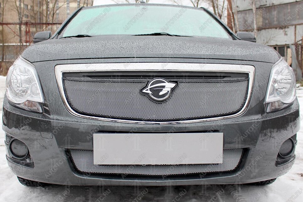 3 079 р. Защита радиатора (низ) Стрелка11 Стандарт  Chevrolet Cobalt (2011-2016), Ravon R4 (2016-2020) (хром)  с доставкой в г. Керчь