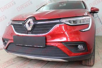 3 499 р. Защита радиатора (низ 2 части) Стандарт Renault Arkana (2019-2025) (черная)  с доставкой в г. Керчь. Увеличить фотографию 2