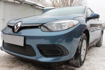 2 999 р. Защита радиатора (низ) Стрелка11 Стандарт Renault Fluence рестайлинг (2012-2016) (черная)  с доставкой в г. Керчь. Увеличить фотографию 3