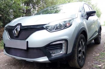 3 299 р. Защита радиатора (низ) Стрелка11 Стандарт Renault Kaptur дорестайлинг (2016-2020) (черная)  с доставкой в г. Керчь. Увеличить фотографию 3