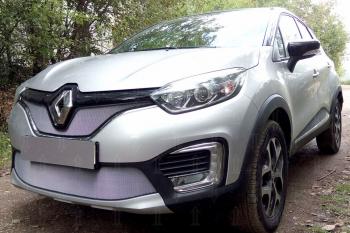 3 499 р. Защита радиатора (низ) Стрелка11 Стандарт  Renault Kaptur (2016-2025) дорестайлинг, рестайлинг (хром)  с доставкой в г. Керчь. Увеличить фотографию 3