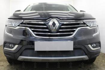 Защита радиатора Стрелка11 Стандарт Renault Koleos  2 (2016-2025) (черная)