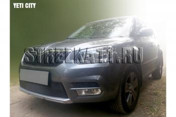 Защита радиатора (City) Стрелка11 Стандарт Skoda Yeti (2013-2018) (черная)