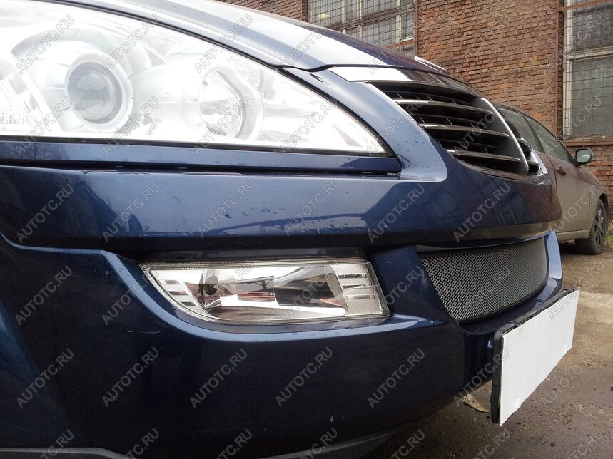 3 079 р. Защита радиатора Стрелка11 Стандарт  SSANGYONG Kyron (2005-2007) дорестайлинг (хром)  с доставкой в г. Керчь