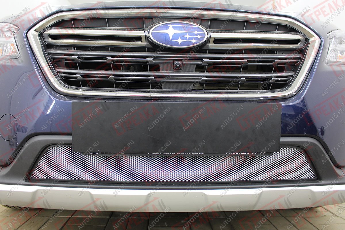 3 179 р. Защита радиатора Стрелка11 Стандарт  Subaru Outback  BS/B15 (2017-2021) рестайлинг универсал (хром)  с доставкой в г. Керчь
