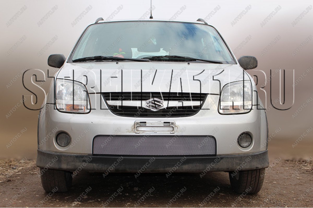 3 079 р. Защита радиатора Стрелка11 Стандарт  Suzuki Ignis (2003-2008) (хром)  с доставкой в г. Керчь