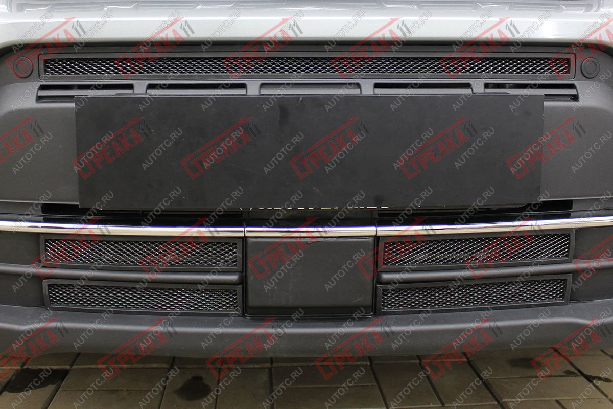 3 699 р. Защита радиатора (низ 4 части) Стрелка11 Стандарт Suzuki Vitara LY рестайлинг (2018-2025) (черная)  с доставкой в г. Керчь