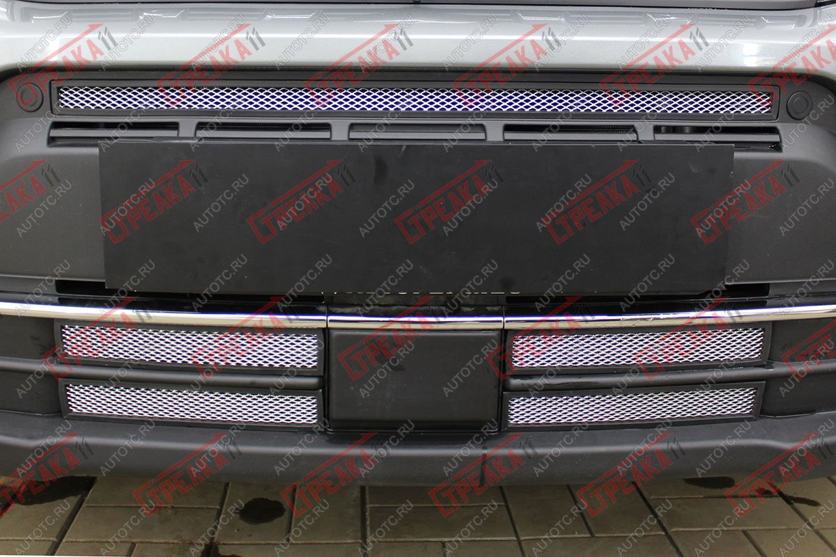 2 399 р. Защита радиатора Стрелка11 Стандарт Suzuki Vitara LY рестайлинг (2018-2025) (хром)  с доставкой в г. Керчь