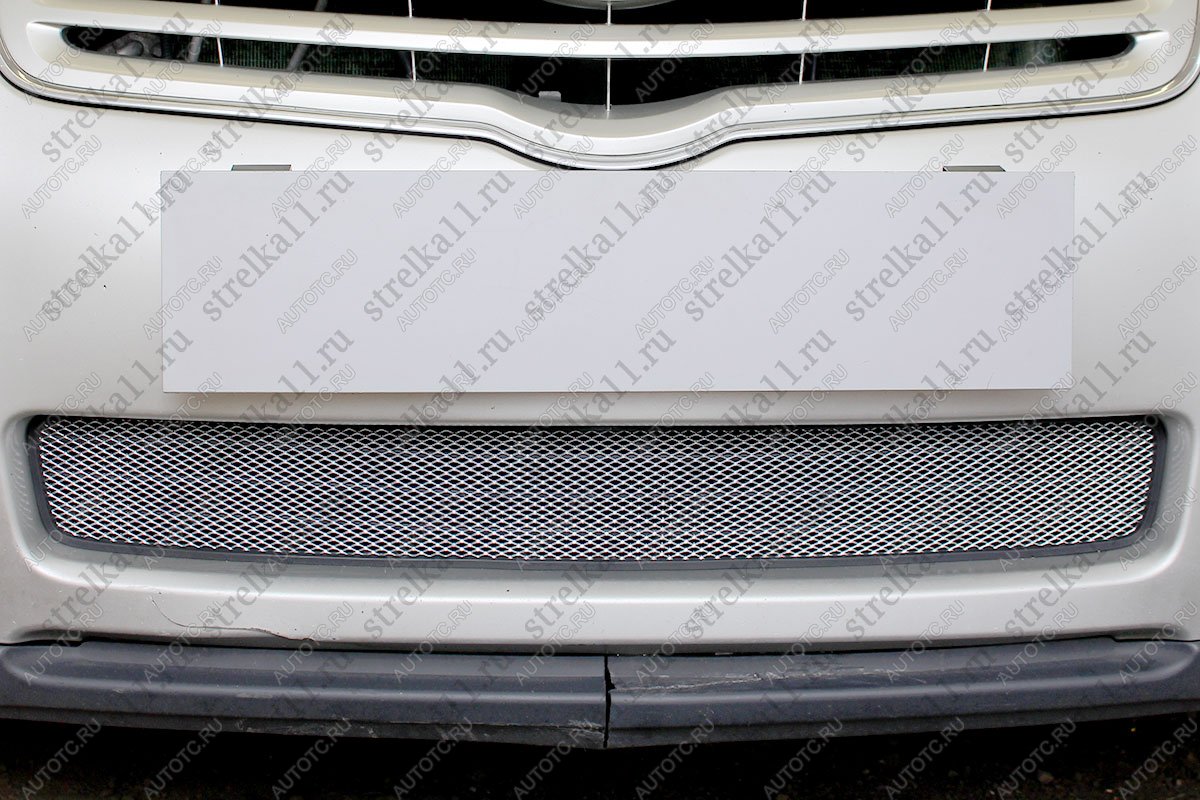 3 079 р. Защита радиатора Стрелка11 Стандарт  Toyota Avensis ( T250 седан,  T250 универсал) (2006-2008) рестайлинг (хром)  с доставкой в г. Керчь