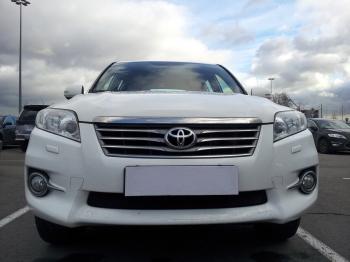 2 899 р. Защита радиатора Стрелка11 Стандарт Toyota RAV4 XA30 5 дв. удлиненный 2-ой рестайлинг (2010-2013) (черная)  с доставкой в г. Керчь. Увеличить фотографию 2