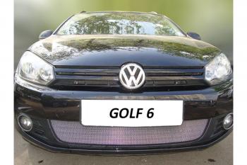 Защита радиатора Стрелка11 Стандарт Volkswagen Golf  6 (2008-2014) хэтчбэк 5 дв. (хром)