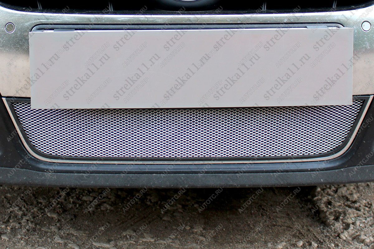 3 149 р. Защита радиатора Стрелка11 Стандарт  Volkswagen Passat  B6 (2005-2011) седан (хром)  с доставкой в г. Керчь