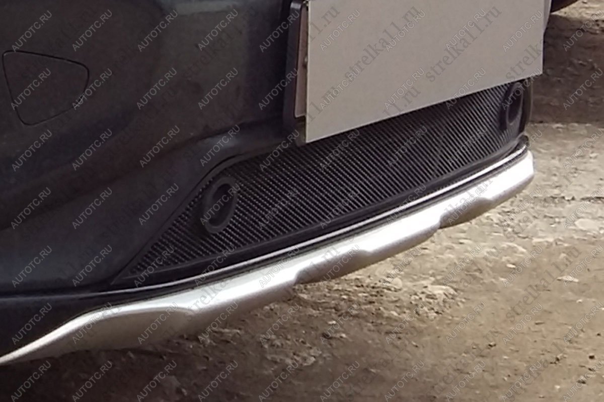 3 149 р. Защита радиатора (с парктроником) Стрелка11 Стандарт Volvo XC60  рестайлинг (2013-2017) (черная)  с доставкой в г. Керчь