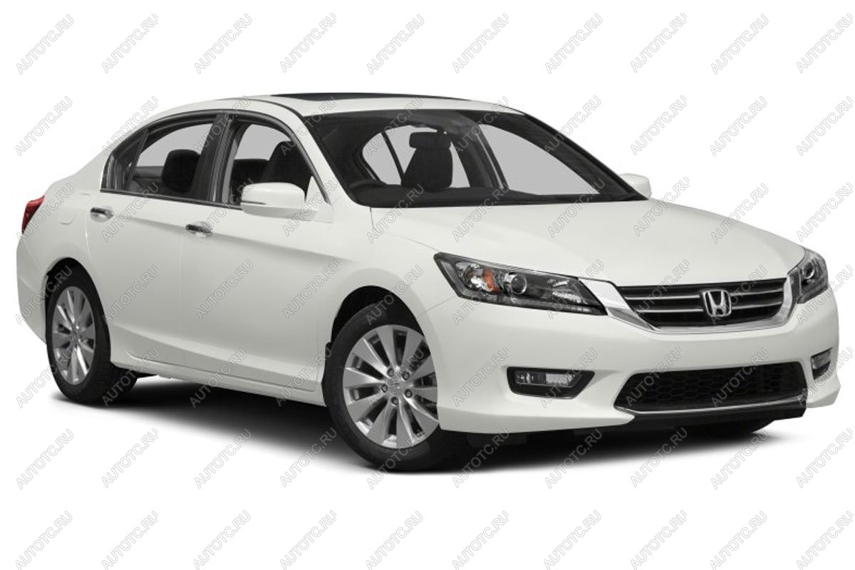 759 р. Зимняя заглушка решетки радиатора Стрелка11  Honda Accord  9 CR (2013-2016) седан дорестайлинг (черная)  с доставкой в г. Керчь