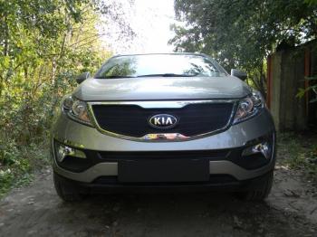 759 р.  Зимняя заглушка решетки радиатора (середина) Стрелка11   KIA Sportage  3 SL (2010-2016) дорестайлинг, рестайлинг  с доставкой в г. Керчь. Увеличить фотографию 2