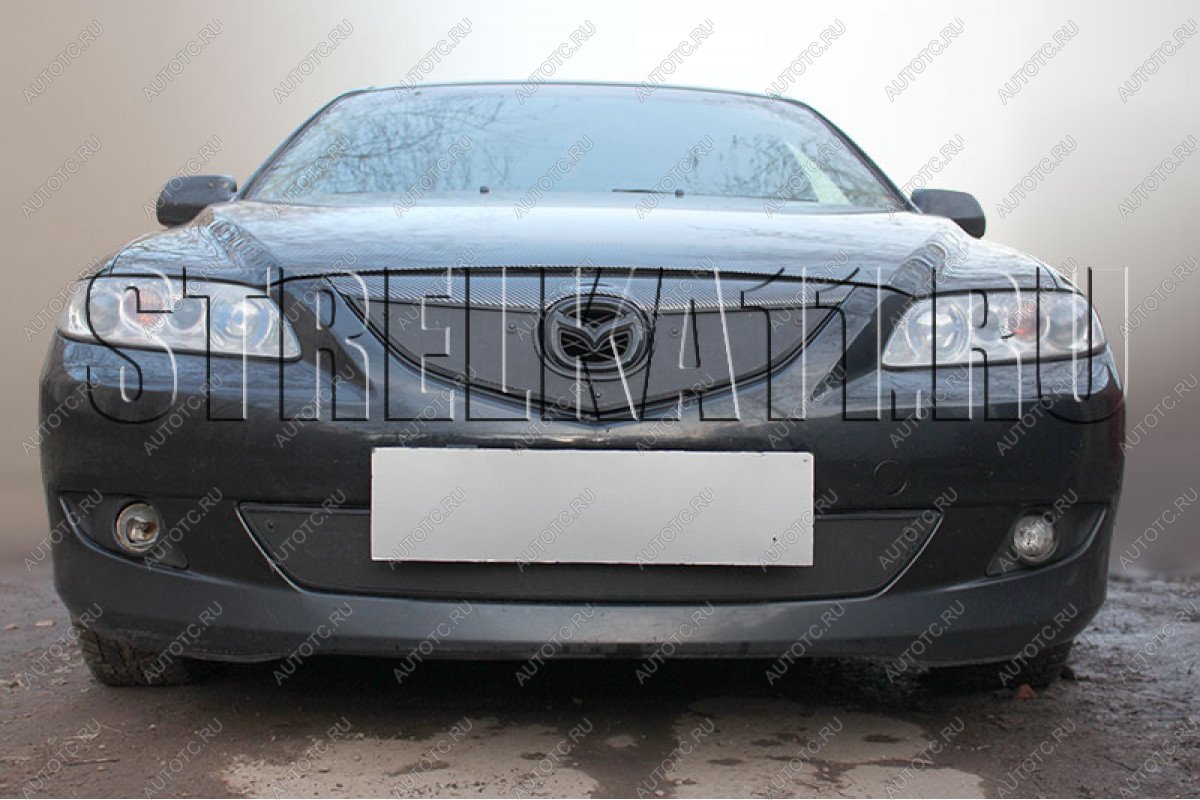 759 р. Зимняя заглушка решетки радиатора (низ) Стрелка11 Mazda 6 GG лифтбэк дорестайлинг (2002-2005) (черная) с доставкой в г. Керчь Увеличить фотографию 1 759 р. Зимняя заглушка решетки радиатора (низ) Стрелка11 Mazda 6 GG лифтбэк дорестайлинг (2002-2005) (черная) с доставкой в г. Керчь