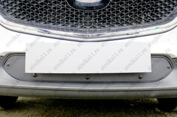 Зимняя заглушка решетки радиатора Стрелка11 Mazda CX-5  KF (2016-2025) (черная)