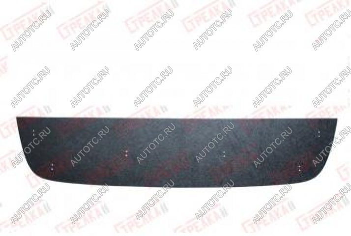 759 р. Зимняя заглушка решетки радиатора (низ с парктроником) Стрелка11 Mitsubishi Pajero Sport QE дорестайлинг (2015-2021) (черная)  с доставкой в г. Керчь