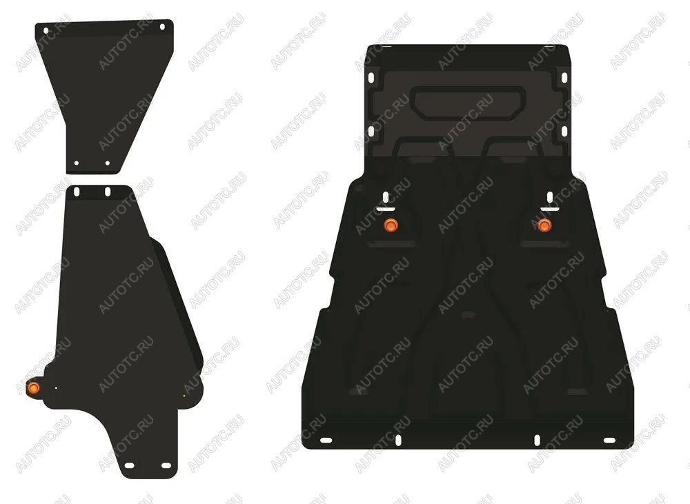 21 299 р. Защита рулевых тяг, картера, кпп и рк ( 3 части) (V-1,7) ALFECO  Chevrolet Niva  2123 (2002-2020) дорестайлинг, рестайлинг (алюминий)  с доставкой в г. Керчь