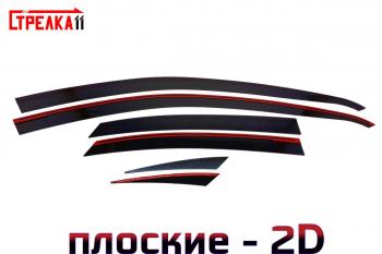 Дефлекторы окон 2D Стрелка11 Kaiyi Е5 (2021-2025) (черные)