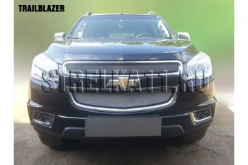 1 209 р. Защита радиатора (низ) Стрелка11 Стандарт Chevrolet Trailblazer GM800 дорестайлинг (2012-2016) (хром)  с доставкой в г. Керчь. Увеличить фотографию 2