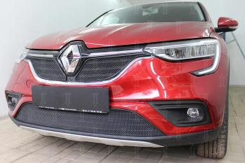 5 999 р.  Защита радиатора (верх, 2 части) Стрелка11 PREMIUM Renault Arkana (2019-2025) (черная)  с доставкой в г. Керчь. Увеличить фотографию 3