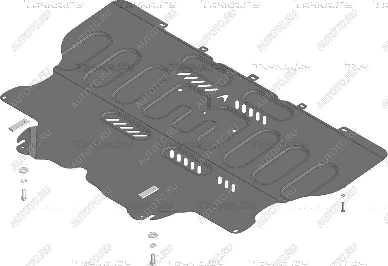 8 849 р. Защита картера и КПП ALFECO  Changan LAMORE (2023-2025) (алюминий 3 мм)  с доставкой в г. Керчь