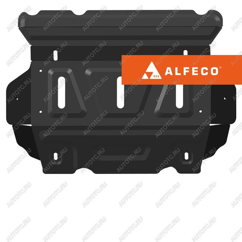 6 649 р. Защита радиатора (V-2,0 MT 4WD) ALFECO  JAC T8 (2018-2023) Pickup Double Cab (алюминий)  с доставкой в г. Керчь
