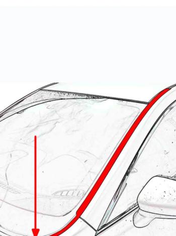 2 899 р. Водосток лобового стекла Премиум Стрелка 11 Mazda 3/Axela BM рестайлинг седан (2016-2019)  с доставкой в г. Керчь. Увеличить фотографию 2