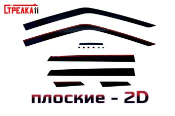 Дефлекторы окон 2D Стрелка11 Nissan Juke 1 YF15 рестайлинг (2014-2020)