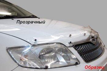 2 159 р. Дефлектор капота CA-Plastik Ravon R2 (2016-2025) (Classic черный, Без надписи)  с доставкой в г. Керчь. Увеличить фотографию 3