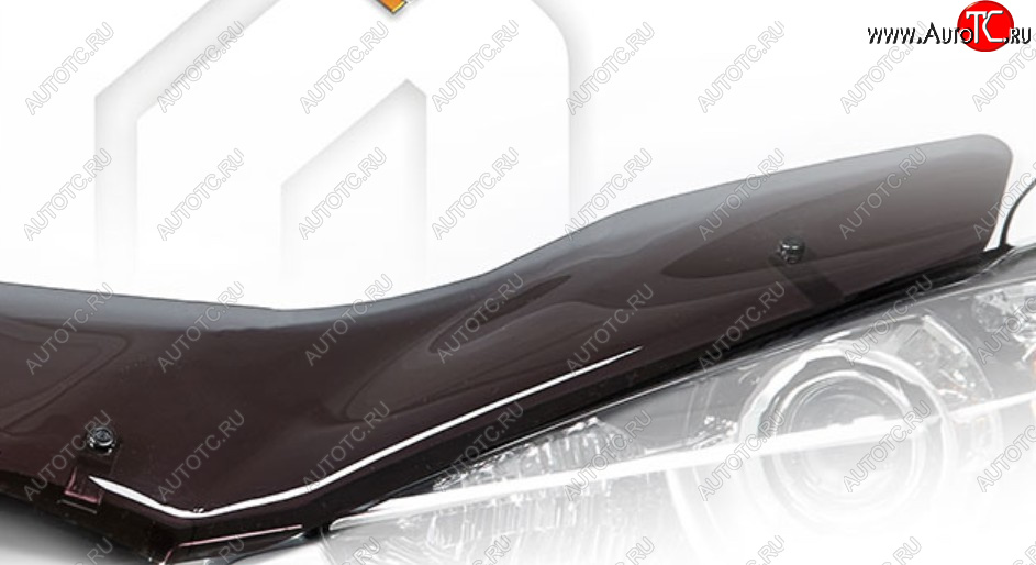 2 159 р. Дефлектор капота CA-Plastiс  Ravon R2 (2016-2025) (Classic полупрозрачный, Без надписи)  с доставкой в г. Керчь