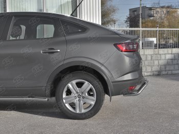 13 899 р. Защита заднего бампера (Ø42 мм, нержавейка) SLITKOFF  Renault Arkana (2019-2025)  с доставкой в г. Керчь. Увеличить фотографию 4