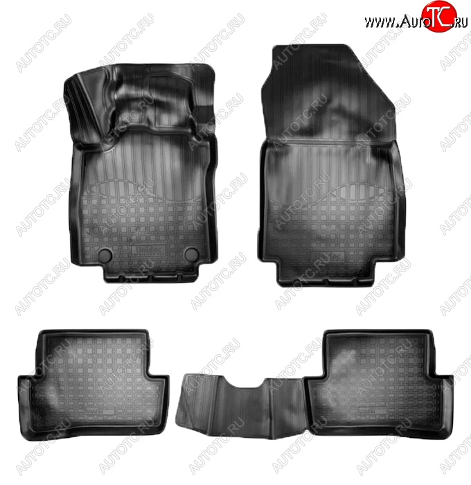 1 999 р. Коврики салонные Noplast (3D)  Renault Clio ( KH98,  BH98) (2012-2020) дорестайлинг универсал, дорестайлинг, хэтчбэк 5 дв., рестайлинг универсал, рестайлинг, хэтчбэк 5 дв. (Черные)  с доставкой в г. Керчь
